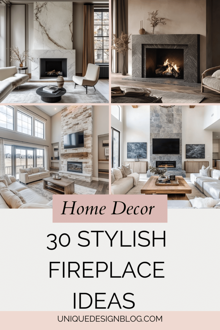 30 Stylish Fireplace Ideas to help you design instantly - Unique Design ...