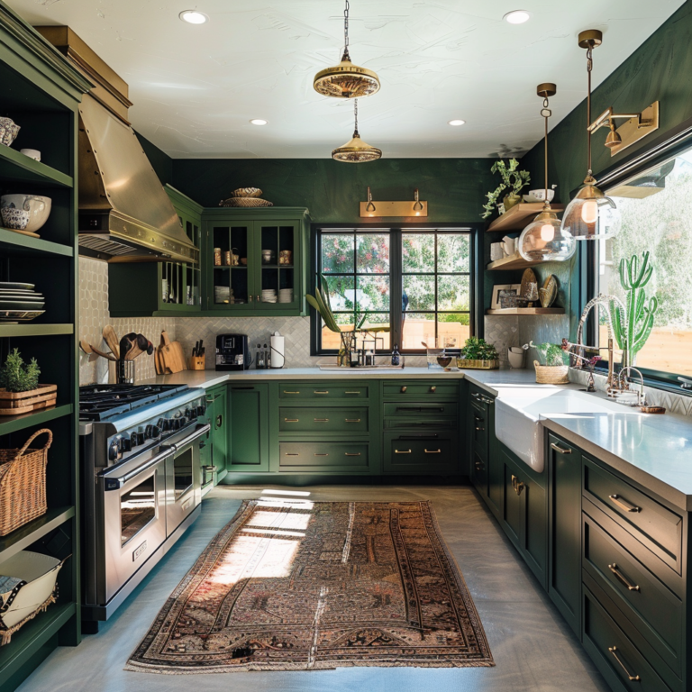 35 Stunning Green Kitchen Design Ideas to Inspire You - Unique Design Blog