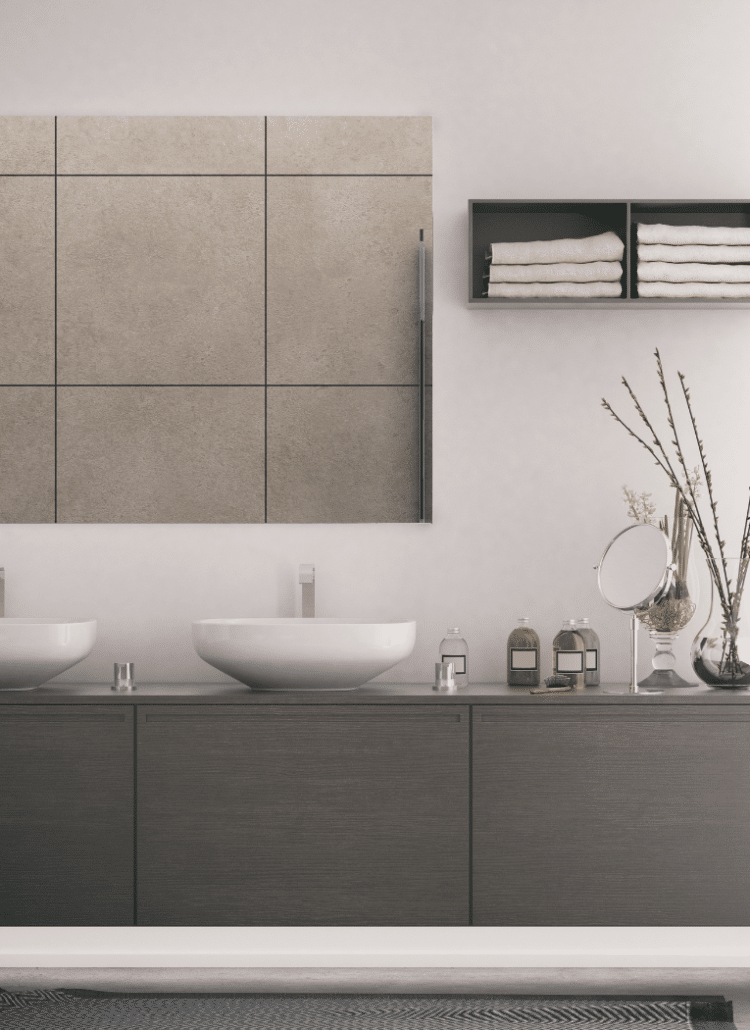 minimalistic bathroom vanity