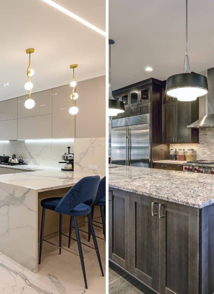 quartz vs granite kitchen counters
