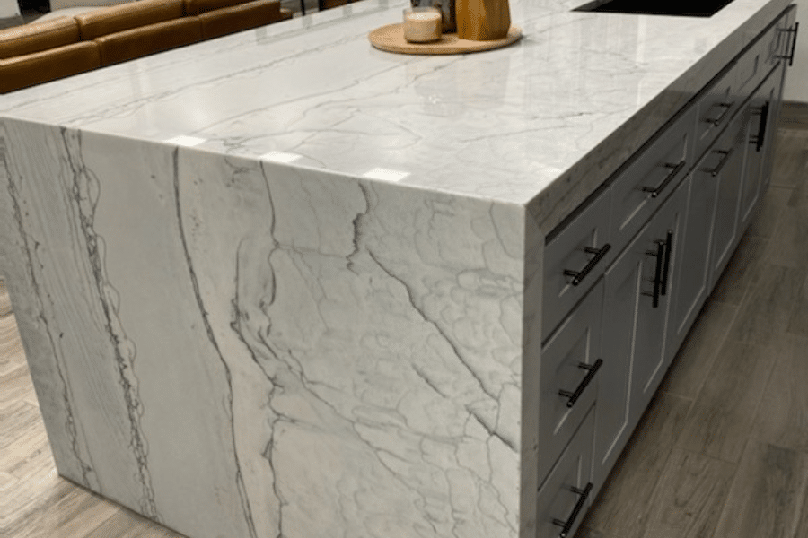 quartzite kitchen island