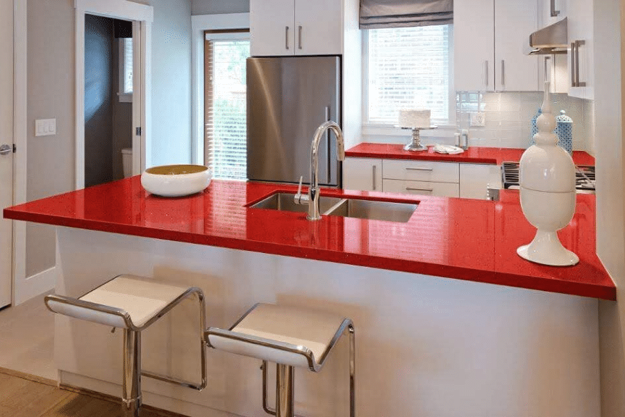 red diamond sparkle solid surface