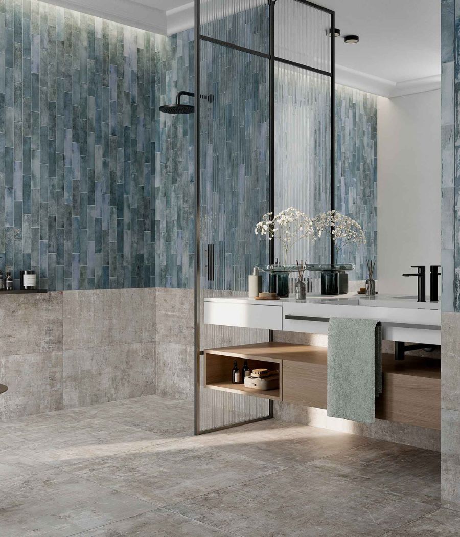 How to Pick : Horizontal vs Vertical Bathroom Tiles - Unique Design ...