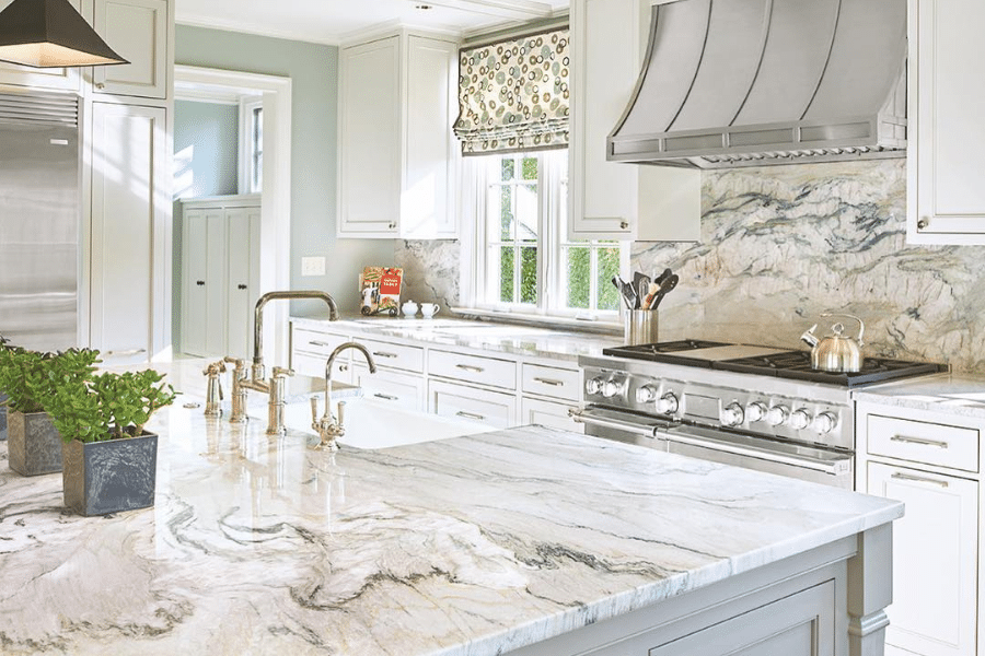 white macaubas countertop