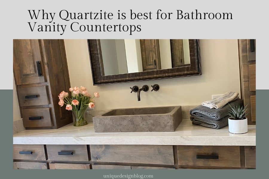 quartzite bathroom countertop