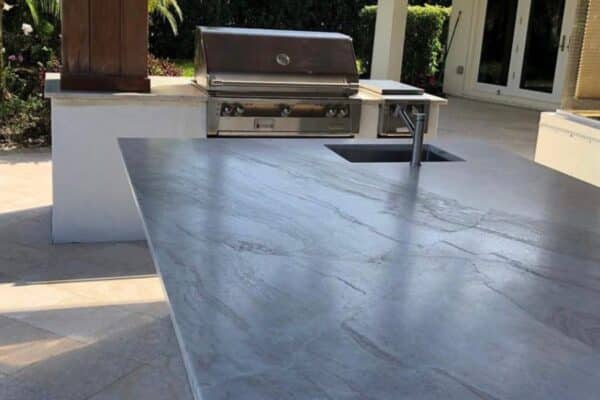 quartzite countertop for outdoor kitchen