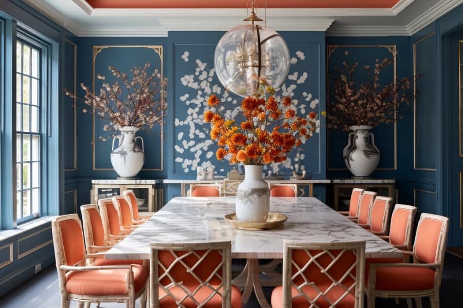 bold paint dining room
