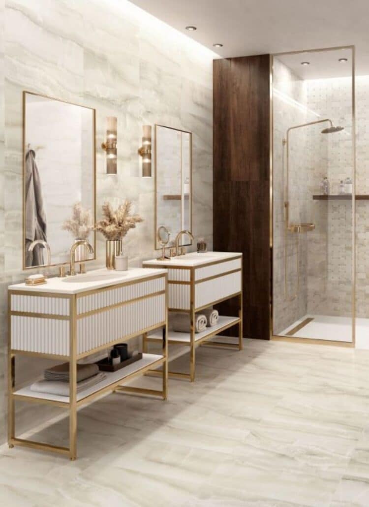 tile sizes for bathroom wall