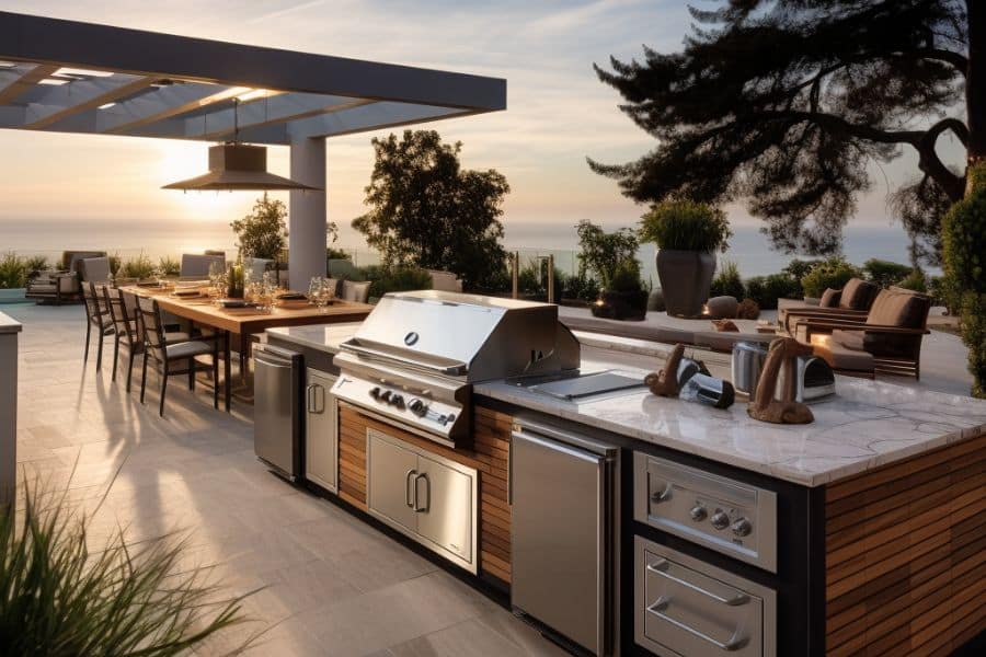 hdpe outdoor kitchen cabinets