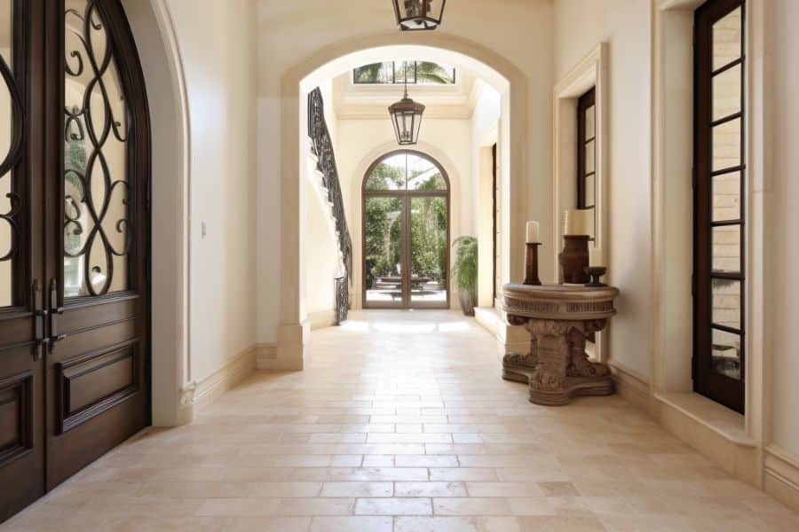 travertine French pattern indoor