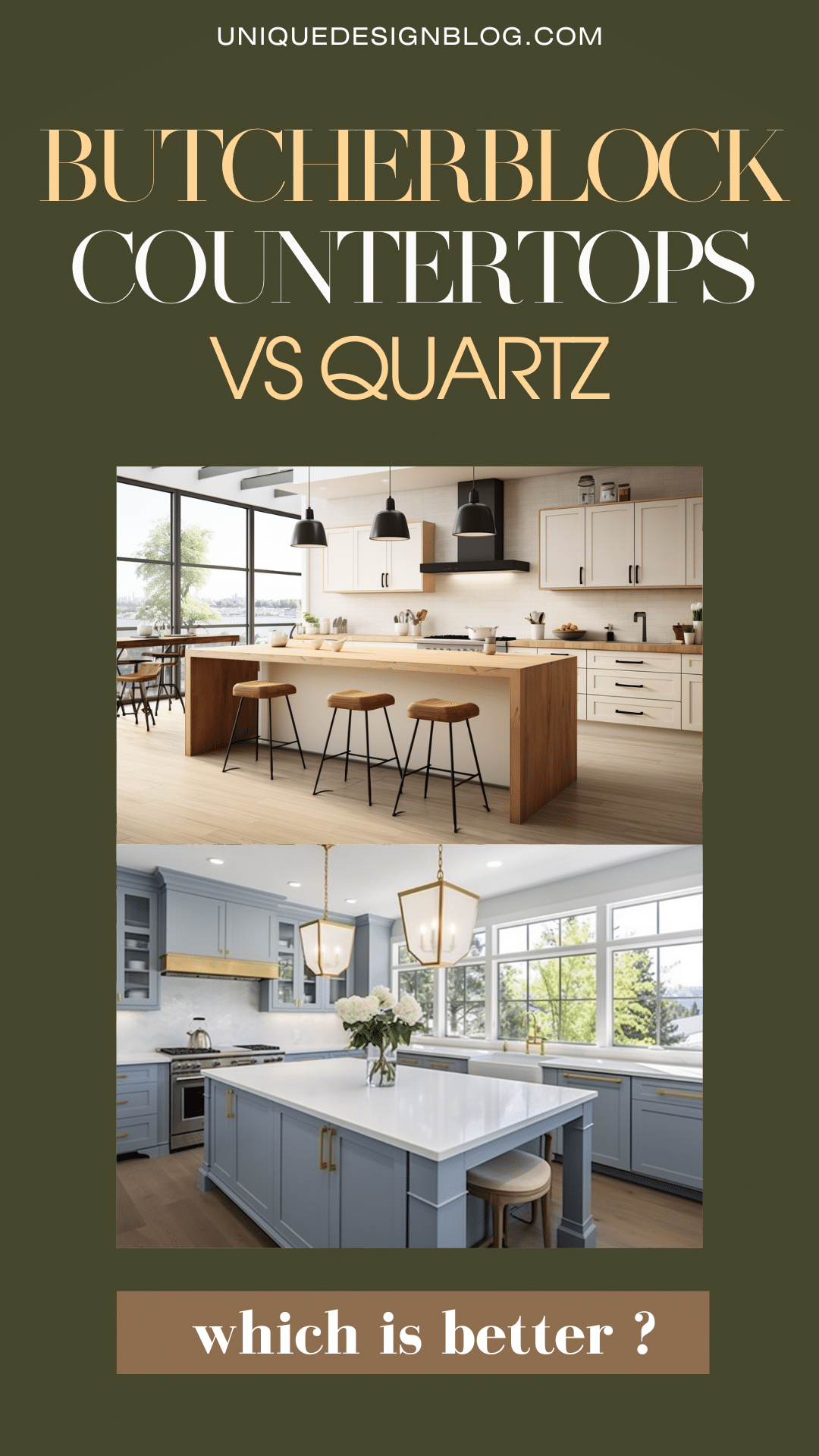 Butcher Block Countertops vs Quartz Pros and Cons Unique Design Blog