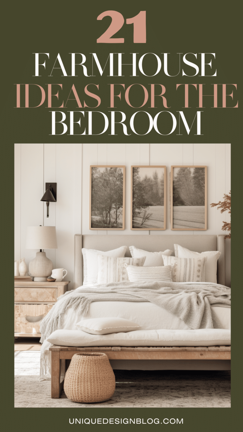 Step into a Country dream: Farmhouse Bedroom Ideas - Unique Design Blog