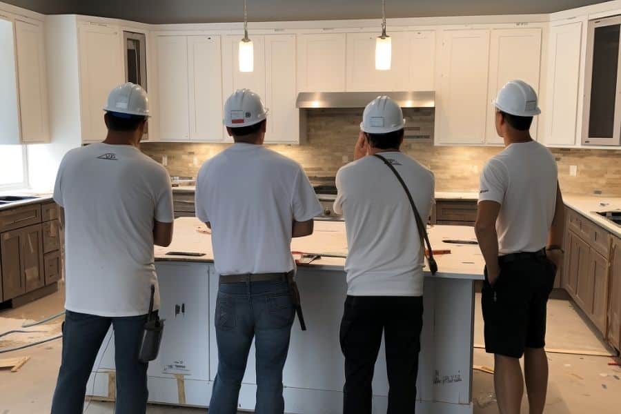 how to remove kitchen island with sink