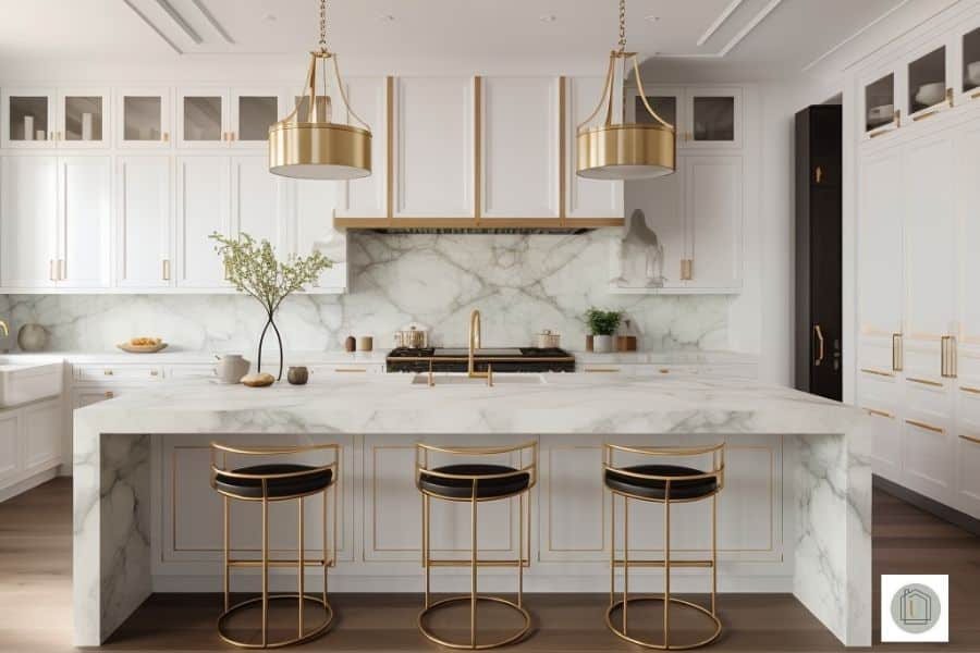 white kitchen with white cabinets