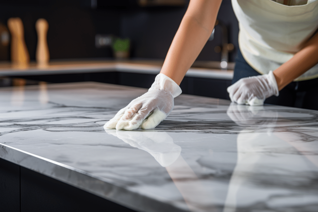 how to clean epoxy countertop