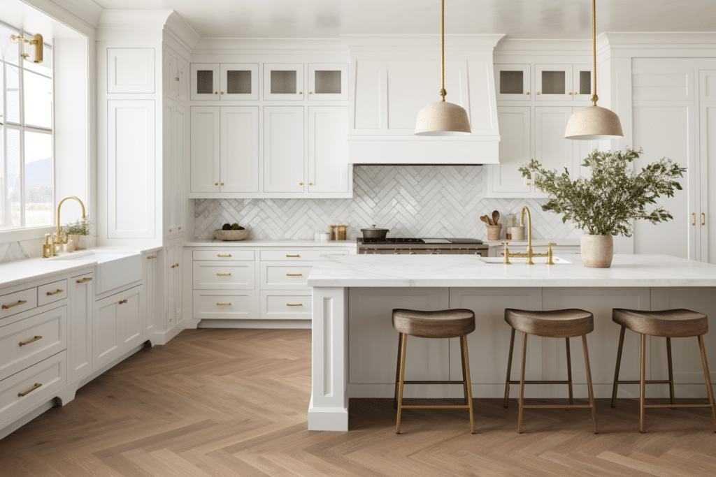 white shaker kitchen inspired by joanna ganes