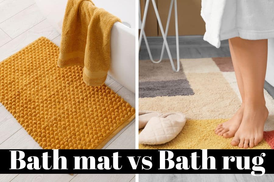 bath mat vs bath rug