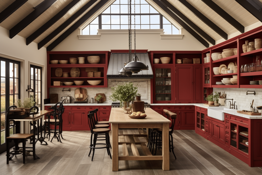 modern farmhouse barn red