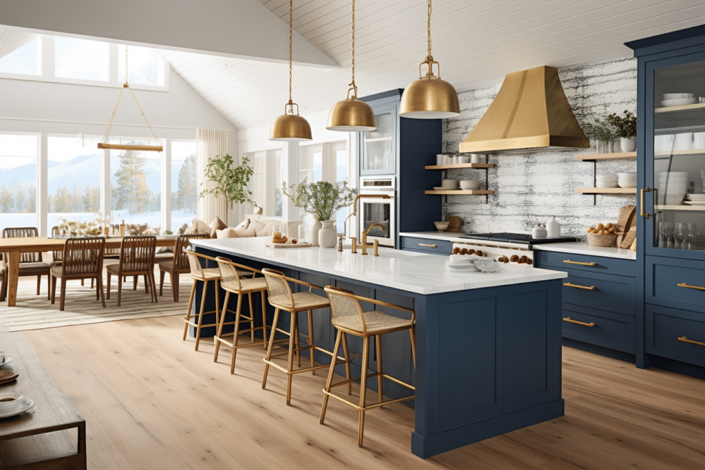 modern farmhouse navy blue