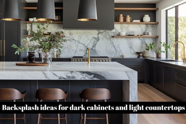 30 Backsplash ideas for dark cabinets and light countertops - Unique ...