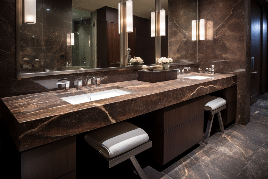 granite bathroom vanities