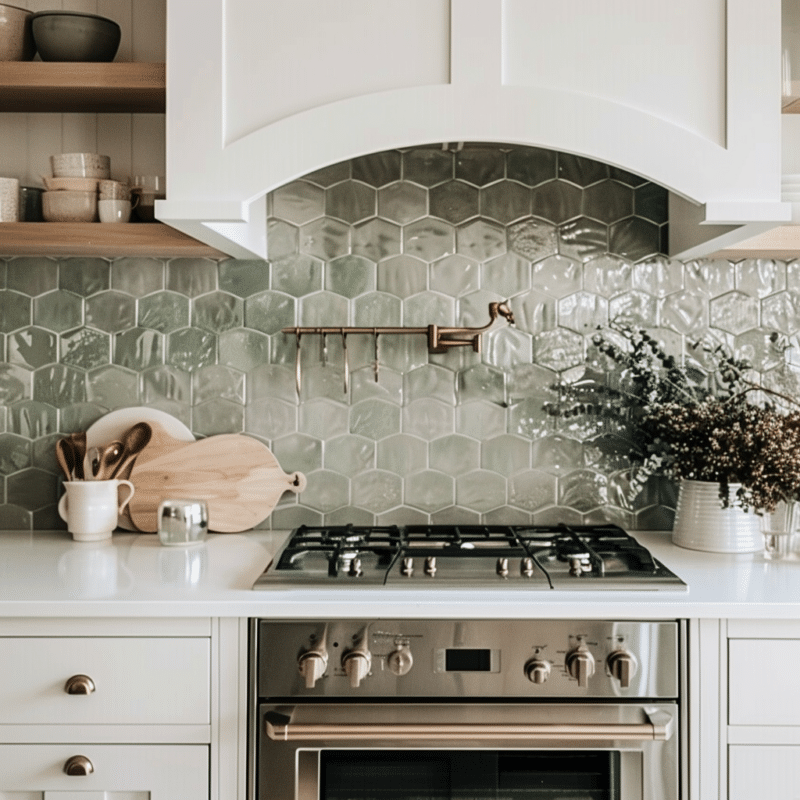 21 Amazing & Chic backsplash ideas for white cabinets - Unique Design Blog
