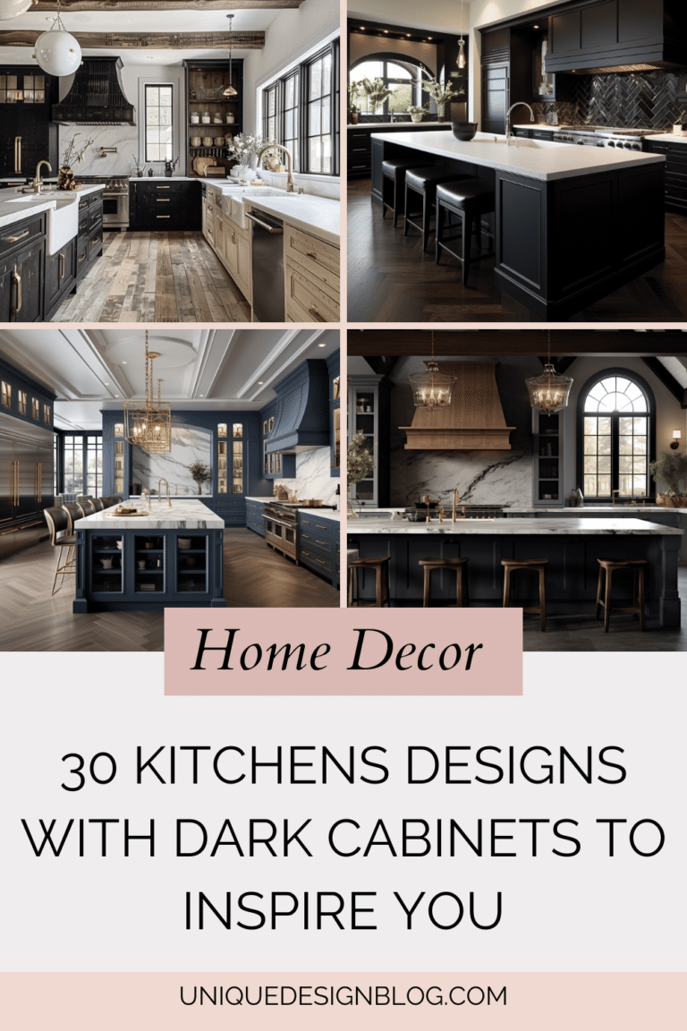 30 Kitchens designs with dark cabinets to inspire you - Unique Design Blog