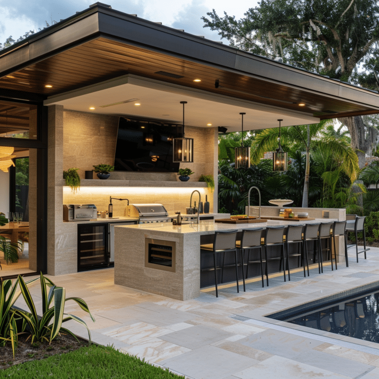 40 Modern Florida outdoor kitchen design ideas - Unique Design Blog