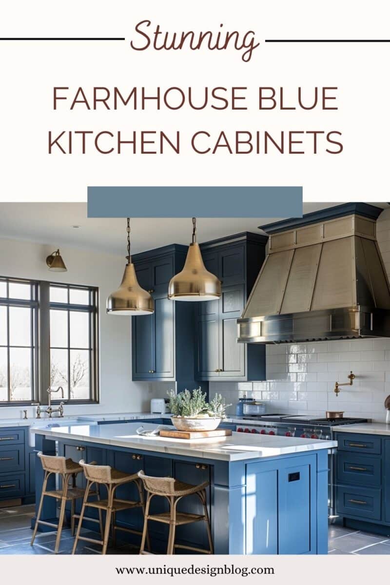 The Perfect Match: 21 Farmhouse Blue Kitchen Cabinets to Inspire Your ...