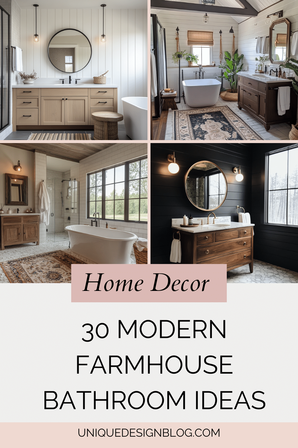 30 Modern Farmhouse bathroom ideas that Inspire You to Redesign ...