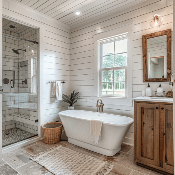 30 Modern Farmhouse bathroom ideas that Inspire You to Redesign ...