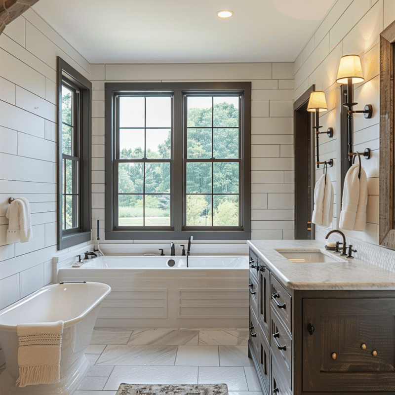 30 Modern Farmhouse bathroom ideas that Inspire You to Redesign ...