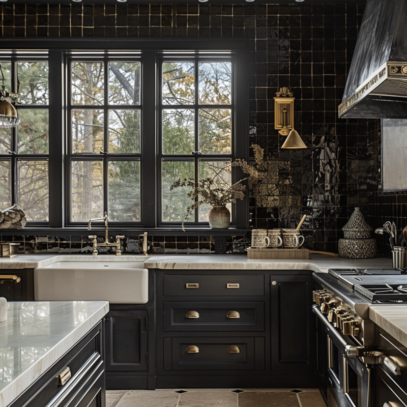 30 Amazing and Chic Black and White Modern Kitchen Ideas - Unique ...