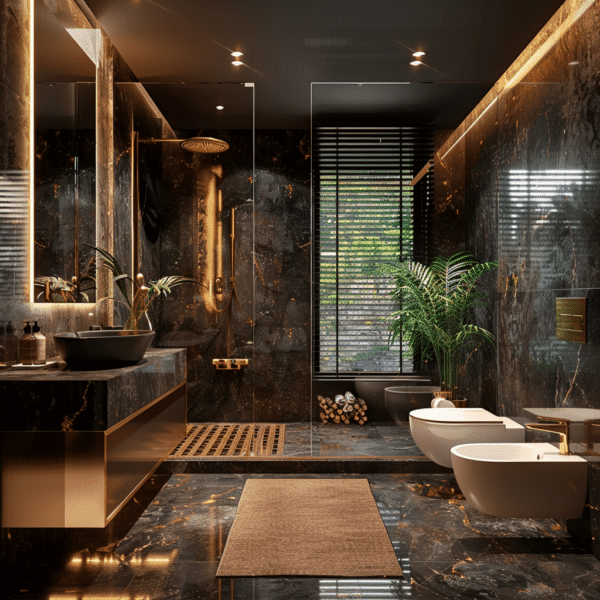 25 Bold and beautiful Dark bathroom Floor ideas that will Wow you ...