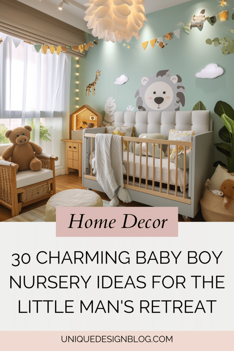 30 Charming Baby boy nursery ideas for the little man's retreat ...