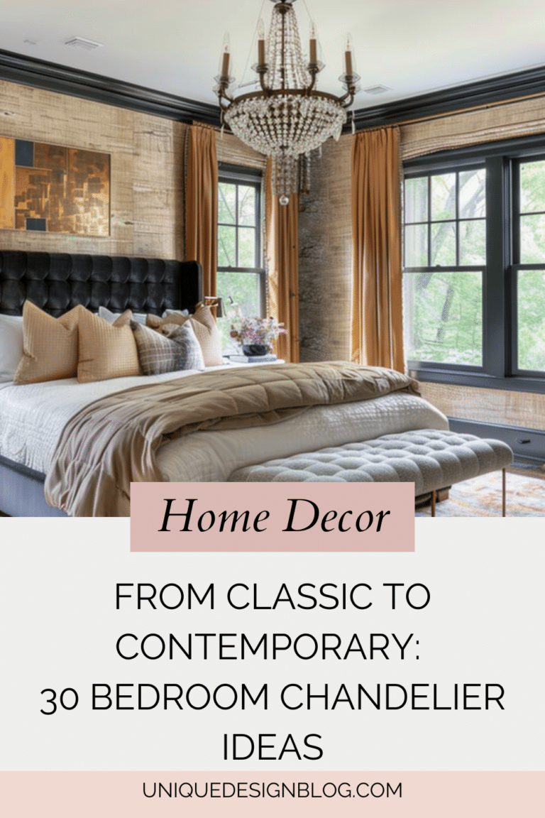 From Classic to Contemporary: 30 Bedroom Chandelier Ideas - Unique ...