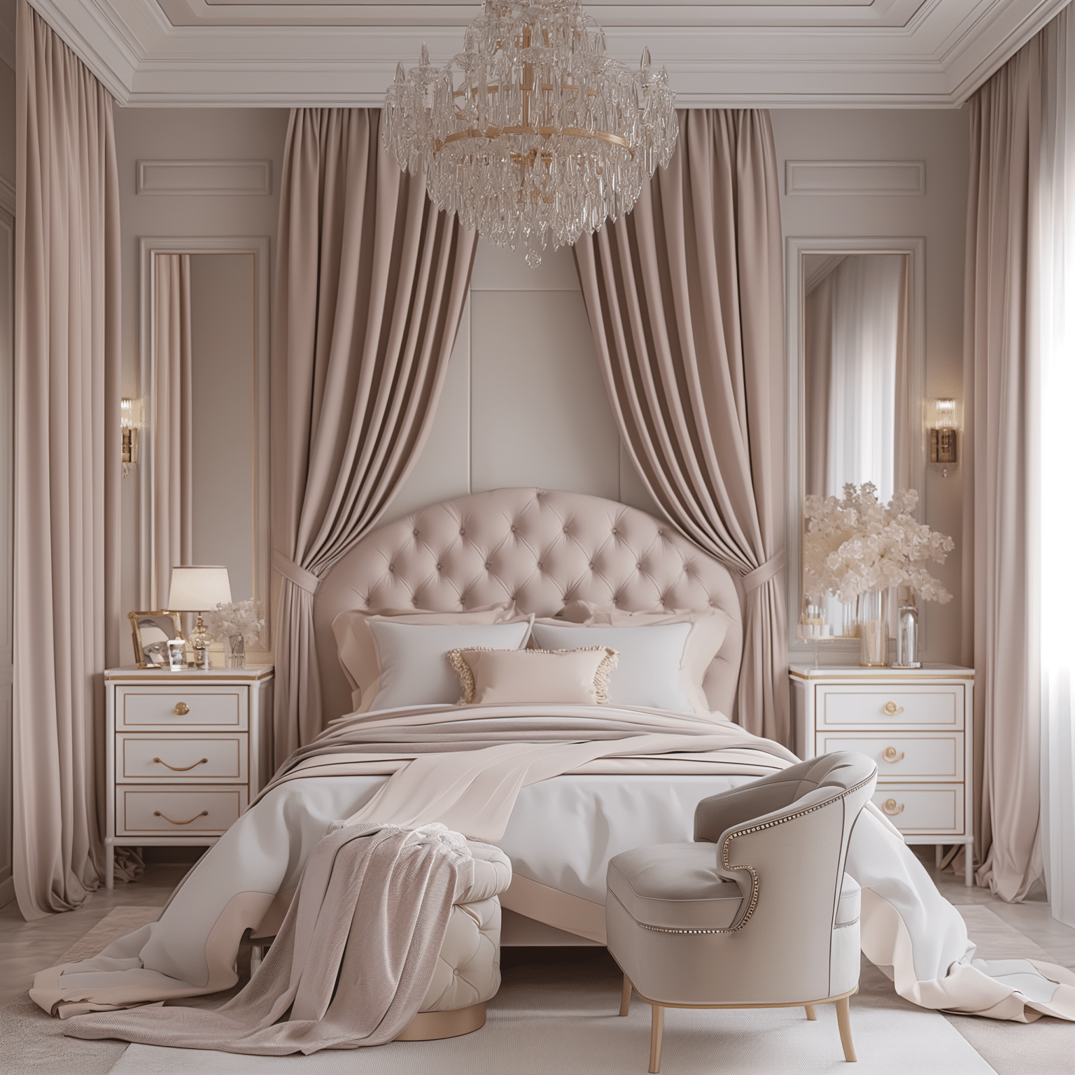 From Classic to Contemporary: 30 Bedroom Chandelier Ideas - Unique ...