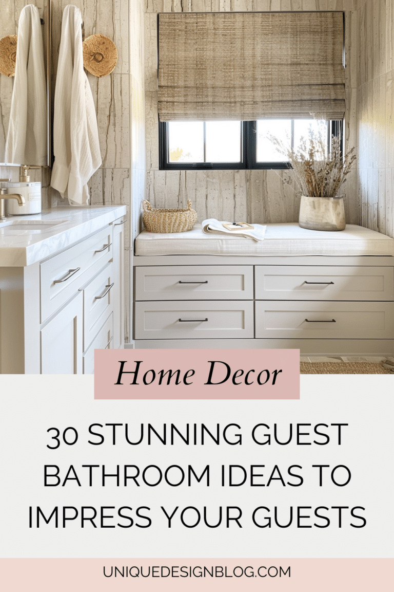 30 Stunning Guest Bathroom Ideas to Impress Your Guests - Unique Design ...