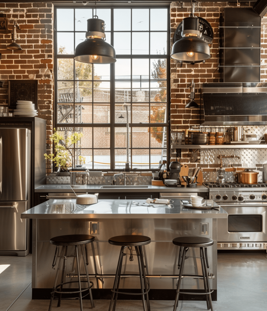 Sleek and Stylish: 25 Industrial Kitchen Design Ideas You’ll Love ...