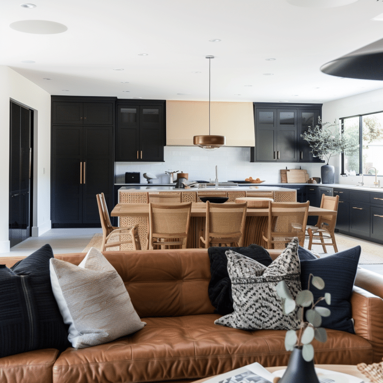 Elegant and Functional: 30 Open Kitchen and Living Room Designs ...