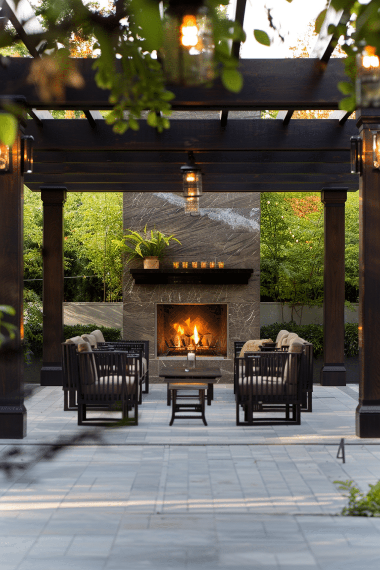 Transform Your Backyard: 25 Stunning Outdoor Fireplace Ideas for Cozy ...