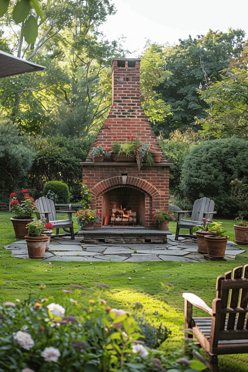 Transform Your Backyard: 25 Stunning Outdoor Fireplace Ideas for Cozy Evenings - Unique Design Blog