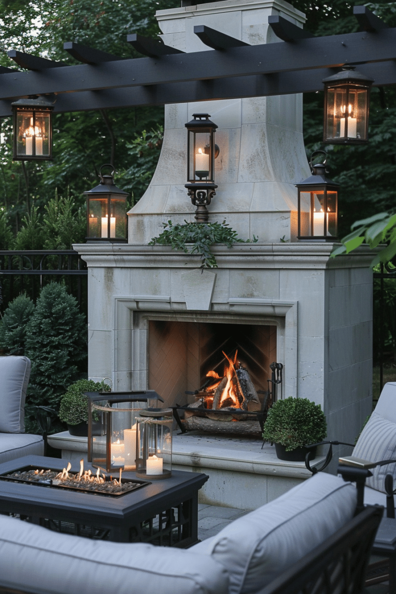 Transform Your Backyard: 25 Stunning Outdoor Fireplace Ideas for Cozy Evenings - Unique Design Blog