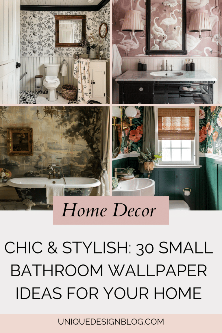 Chic & Stylish: 30 Small Bathroom Wallpaper ideas for your home ...