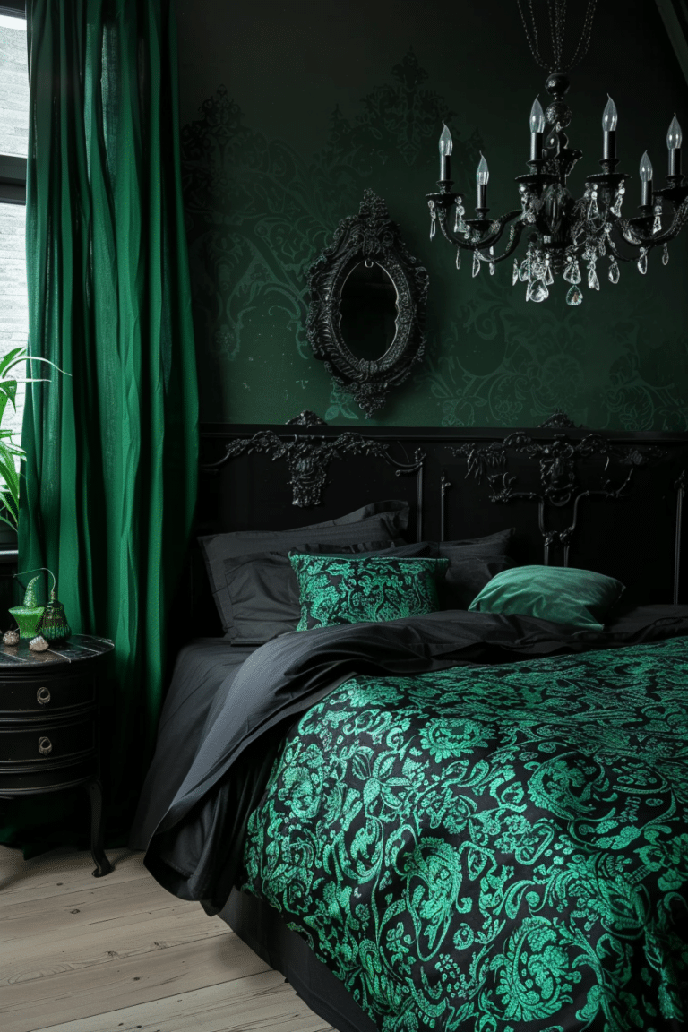 Vintage Charm Meets Modern Mystery: 25 Dark Cottage Core Bedroom Ideas ...