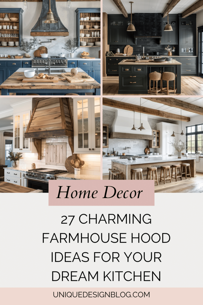 30 Charming Farmhouse Hood Ideas for Your Dream Kitchen - Unique Design ...