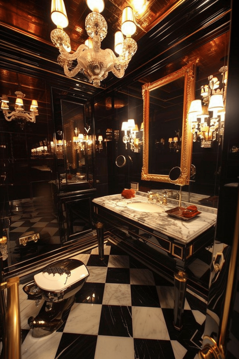 27 Glam Bathroom Ideas That Will Make You Feel Like Royalty - Unique ...