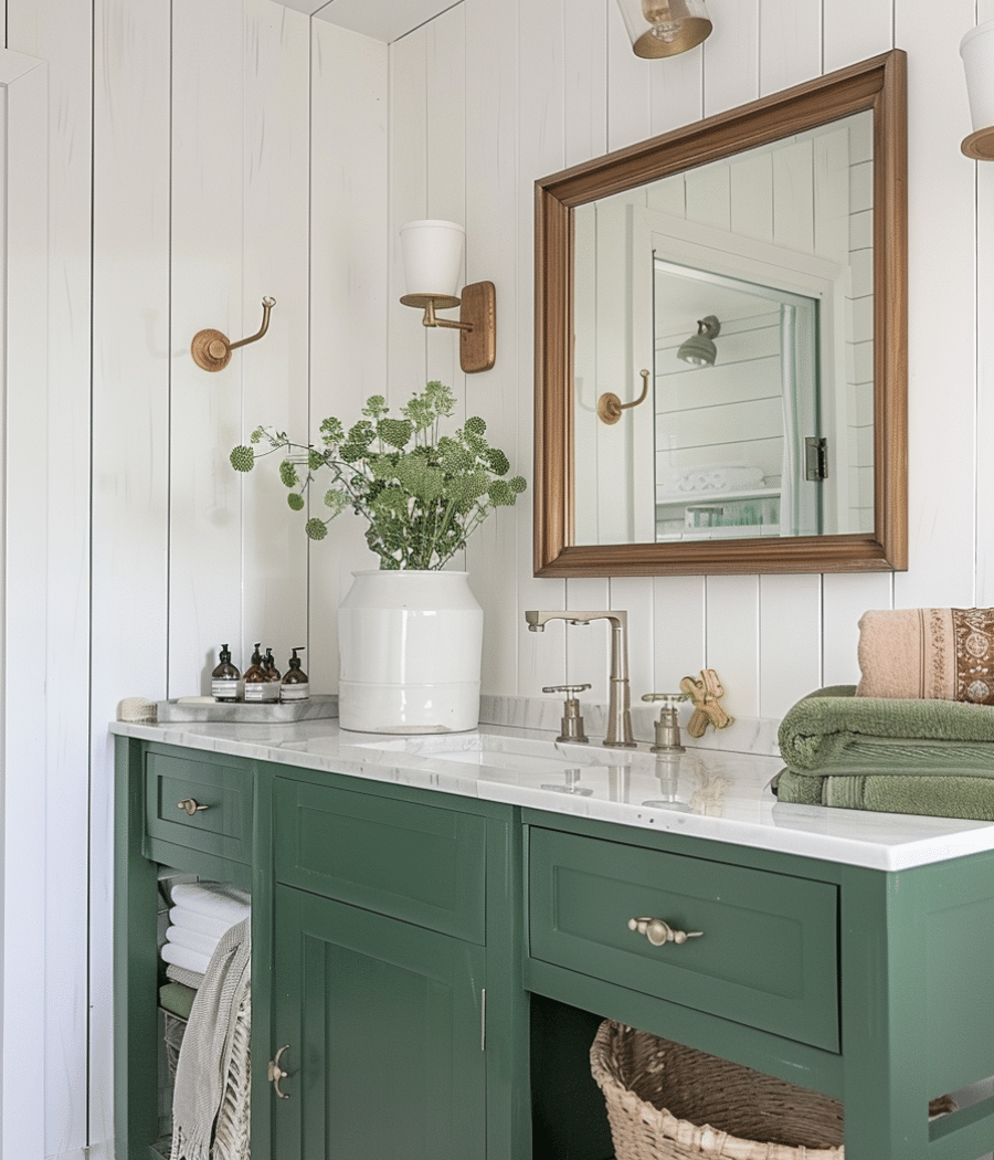 Modern and Chic: 27 Green Bathroom Ideas you need to see - Unique ...