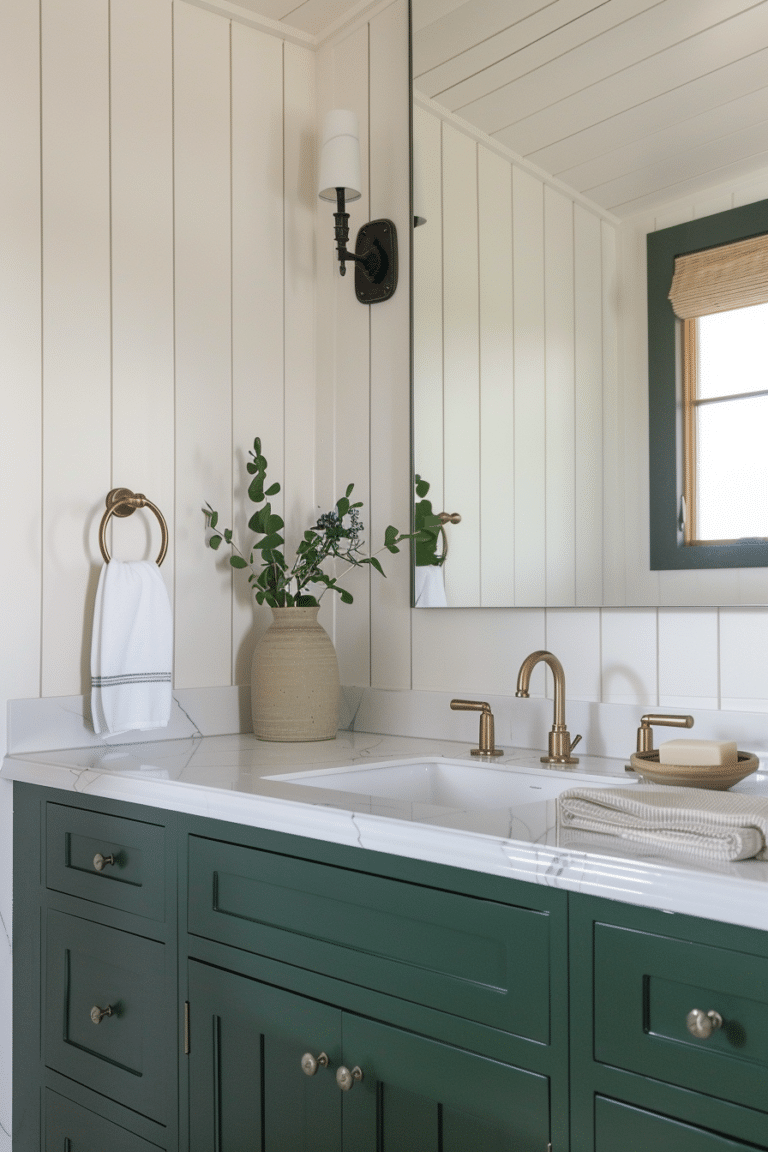 Modern and Chic: 27 Green Bathroom Ideas you need to see - Unique ...