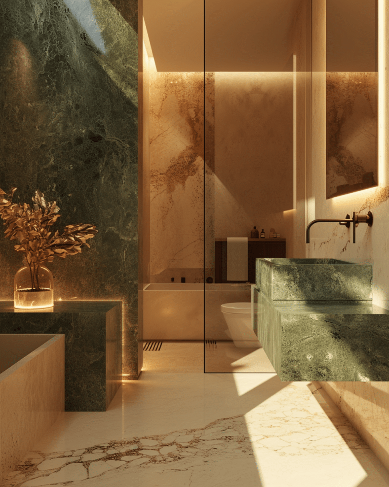 Modern and Chic: 27 Green Bathroom Ideas you need to see - Unique ...
